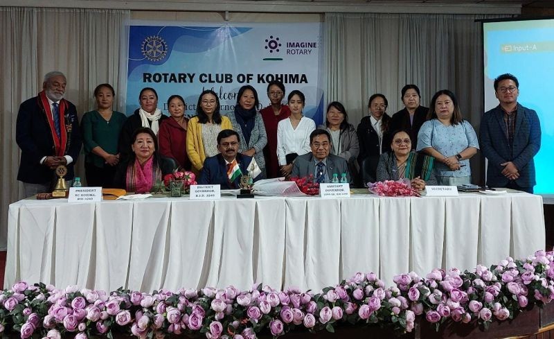 Rotary Club Kohima with Dr Kushanava Pabi and others in Kohima on October 10.
